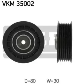 VKM 35002 SKF Паразитный / ведущий ролик, поликлиновой ремень VKM 35002 SKF Паразитный / ведущий ролик, поликлиновой ремень